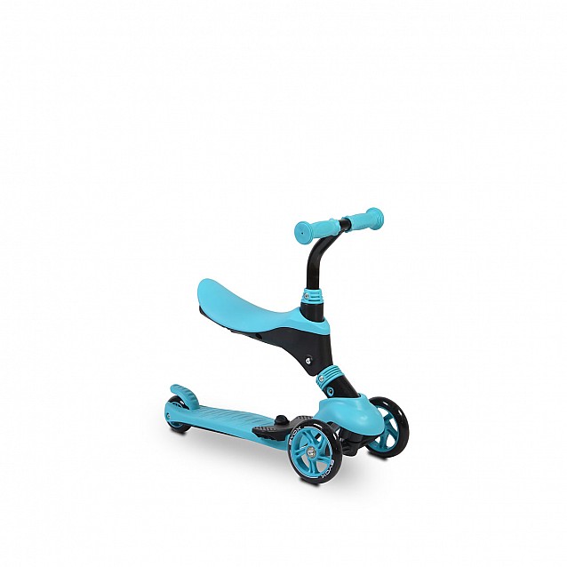 Детска тротинетка - скутер BYOX Tristar 3в1 тюркоаз + родителски контрол - 21
