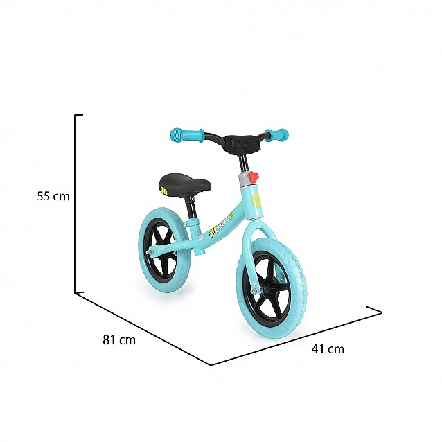 Велосипед балансиращ 2B balanced син - 4