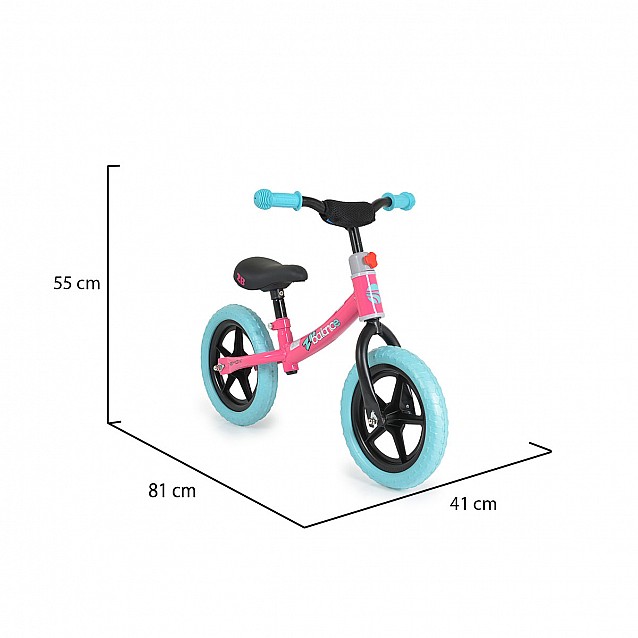 Велосипед балансиращ 2B balanced розов - 5