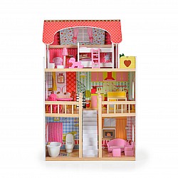 Детска дървена къща за кукли MONI Emily