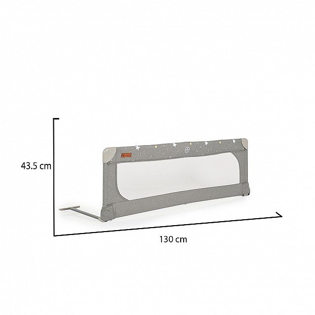 Преграда за легло CANGAROO 130 см лен сива - 5