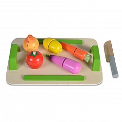 Детска дървена дъска за рязане със зеленчуци MONI
