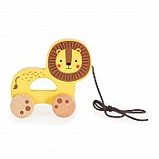 Дървена играчка за дърпане Tooky Toy Лъвче