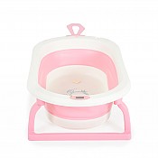 Сгъваема бебешка вана с термометър CANGAROO Terra розова
