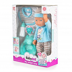 Кукла с гърне и биберон TUTU Love 31 см Blue 6813