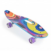 Детски скейтборд с дръжка BYOX 26“ виолетов