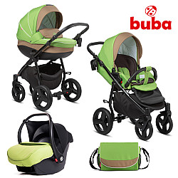 Комбинирана количка BUBA Bella 3в1 зелена
