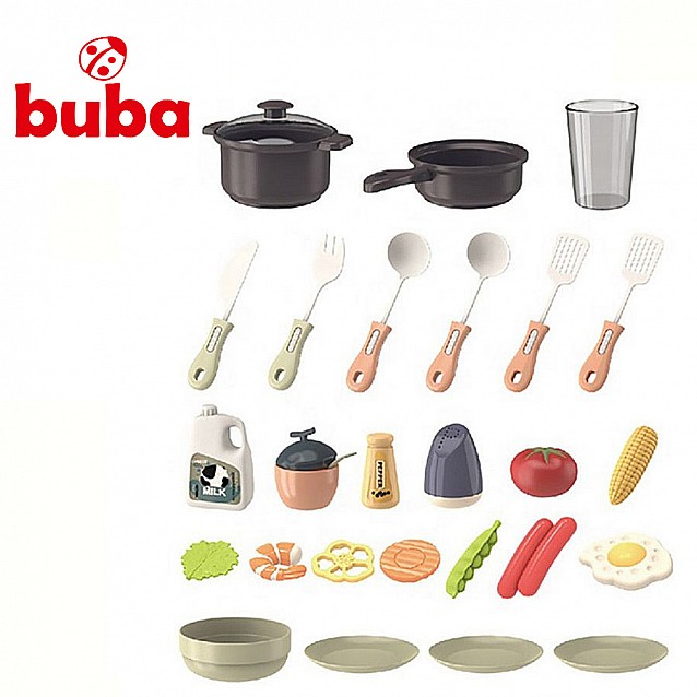 Ретро детска кухня BUBA Home Kitchen сива - 5