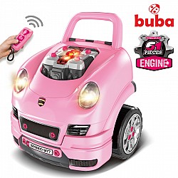 Детски интерактивен автомобил-игра BUBA Motor Sport розов