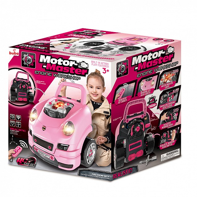 Детски интерактивен автомобил-игра BUBA Motor Sport розов - 4