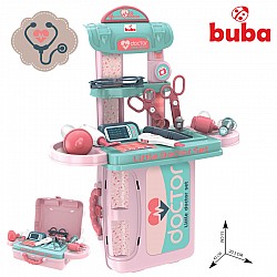 Детски лекарски комплект BUBA Little Doctor синьо-розово