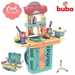 Детска кухня-куфар BUBA синя
