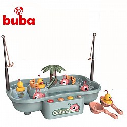 Комплект за риболов BUBA Go Fishing рибки сив