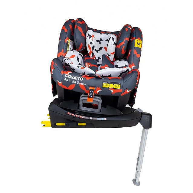 Столче за кола COSATTO All in All Rotate (0-36 кг) Charcoal Mister Fox ISOFIX