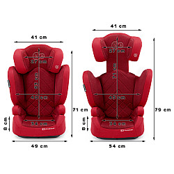 Столче за кола KINDERKRAFT Xpand (15-36 кг) червено ISOFIX