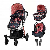 Бебешка количка COSATTO Giggle Trail 3в1 Pretty Flamingo + чанта и чувалче