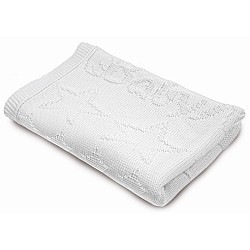 Бебешко одеяло BABY MATEX бяло 75/100 плетено