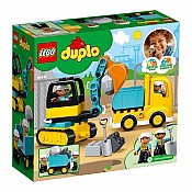 Конструктор LEGO DUPLO Камион и екскаватор с вериги