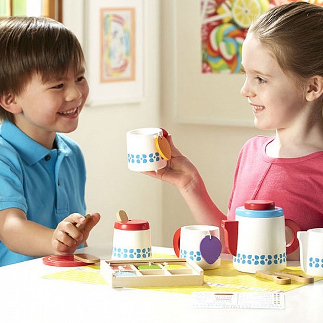 Детски дървен сервиз за чай Melissa&Doug - 3