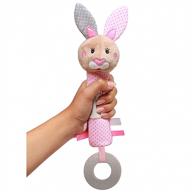 Писукаща играчка с гризалка BabyOno Зайче - 3