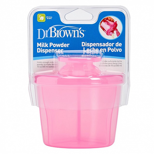 Дозатор за сухо мляко Dr.Brown s розов - 3