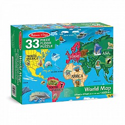 Пъзел Melissa&Doug Карта на света 33 части