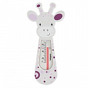 Термометър за баня BabyOno Жираф бял лилав кръг