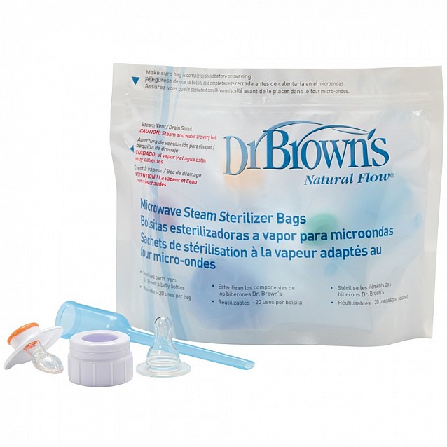 Торбички за парна стерилизация в микровълнова Dr.Brown's