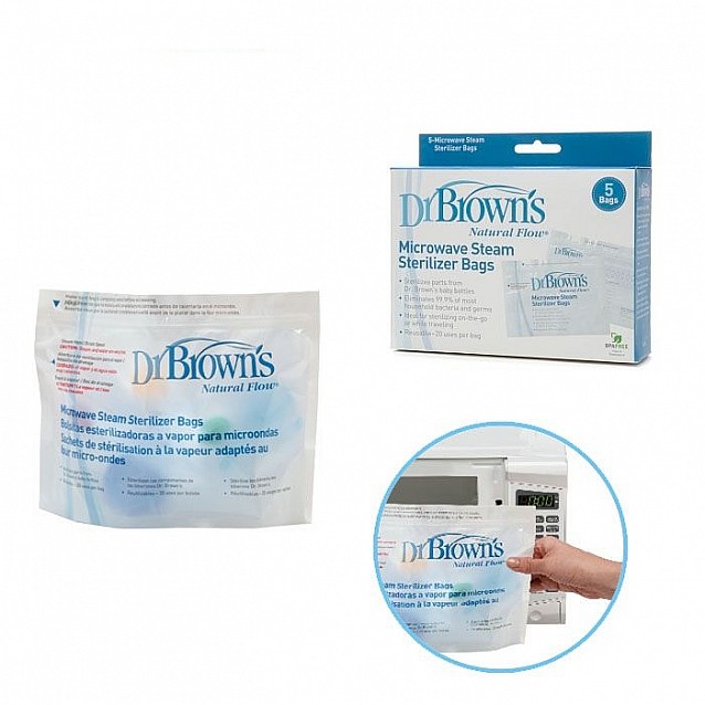 Торбички за парна стерилизация в микровълнова Dr.Brown s - 2