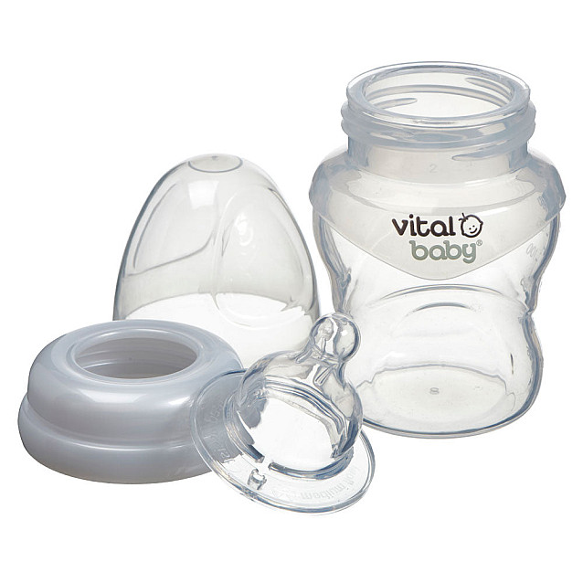 Силиконово шише за подпомагане на храненето Anti-Colic 150 мл. 0+ Vital Baby - 6