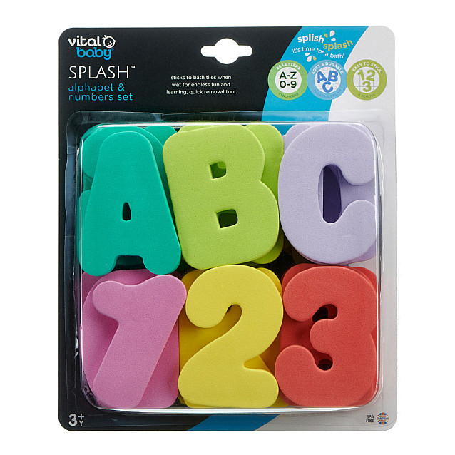 Играчки за баня букви и цифри Vital Baby - 3